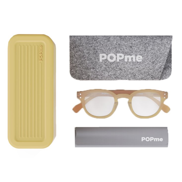 Glasses Yellow Peach +3 Popme