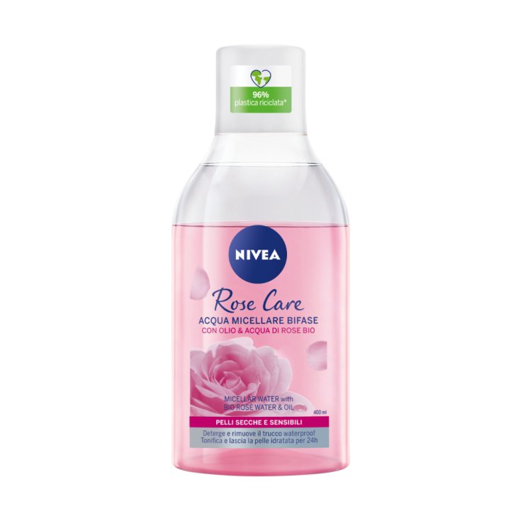 Nivea Acqua Micellare Bifase con Olio e Acqua di Rose Bio 400 ml
