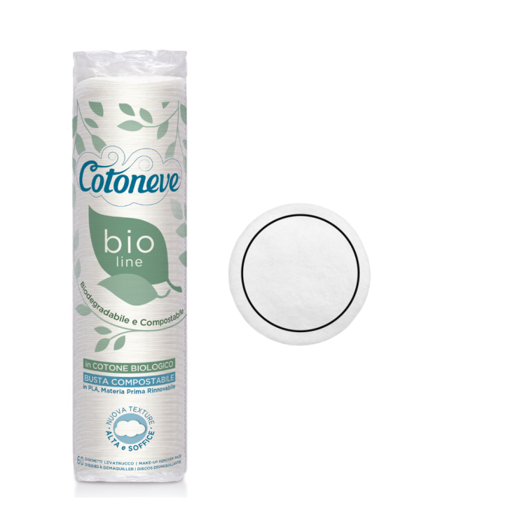 Maxi Dischetti Levatrucco BioLine Cotoneve 60 Pezzi