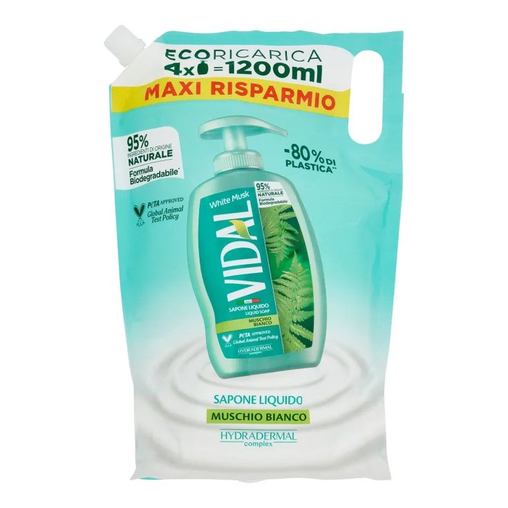 Sapone Liquido Ecoricarica White Musk VIDAL 1200ml