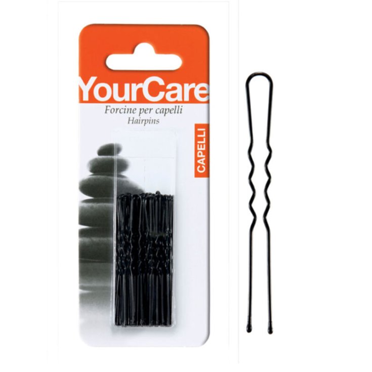 Forcine 2" Invisibile Nero YourCare 50 Pezzi