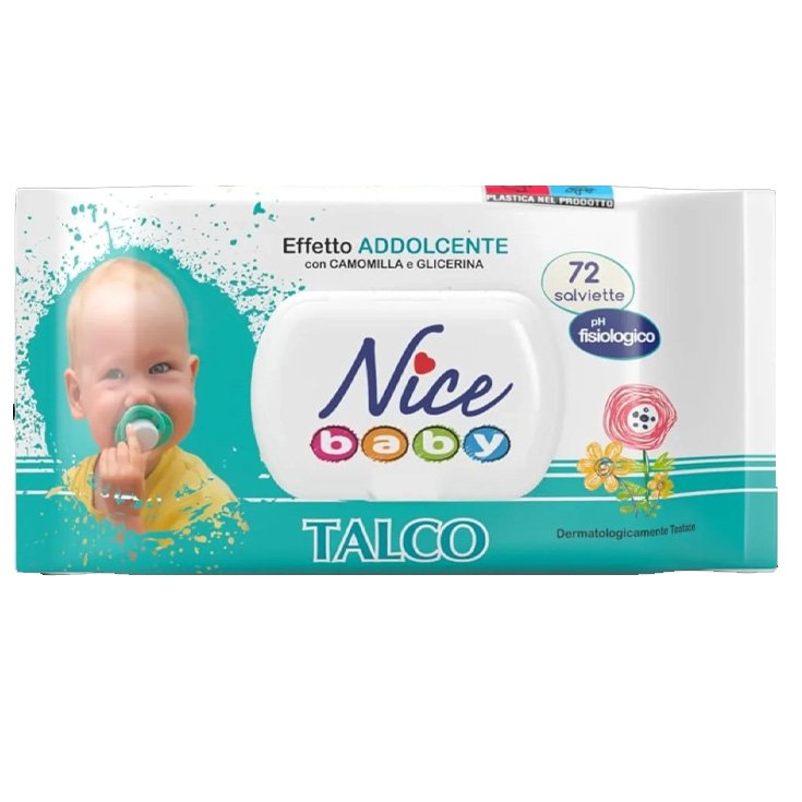 Nice Baby Talco Salviette X 72 Pop