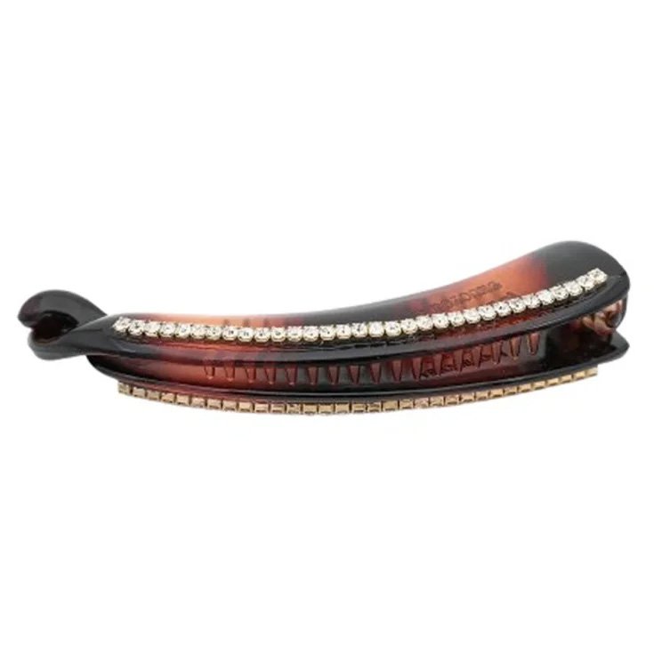 Pinza Banana Strass Marrone Ideabellezza