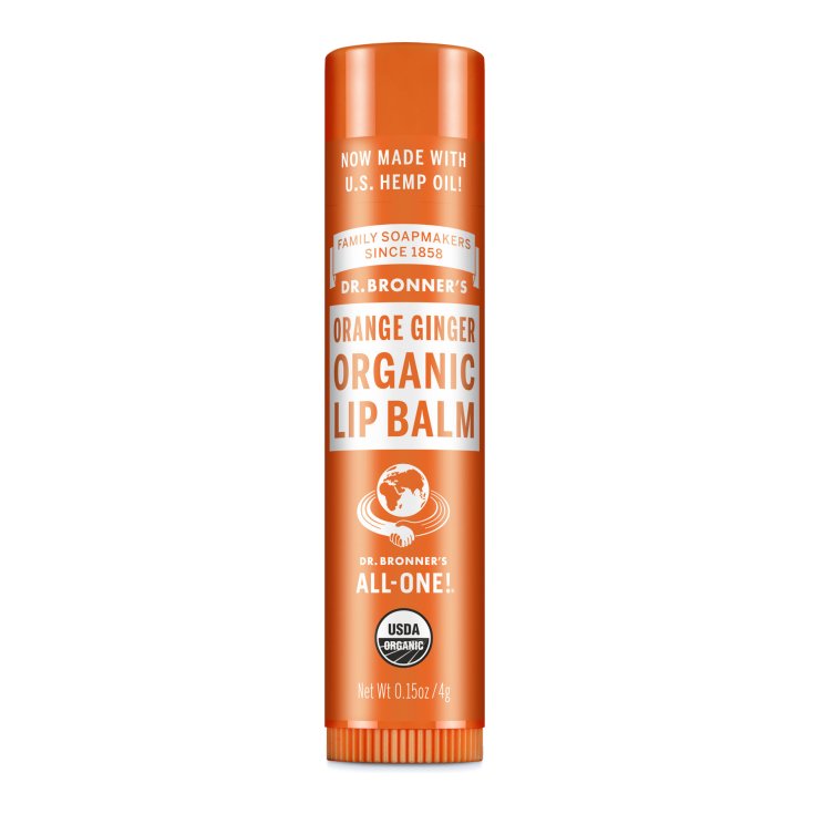 Organic Lip Balm Orange Ginger Dr. Bronner's 4g