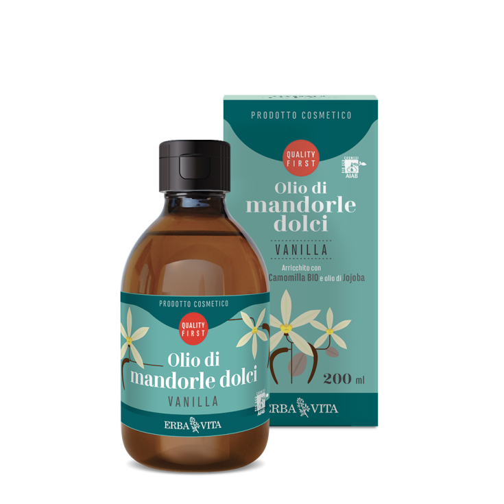 Olio Di Mandorle Dolci Vanilla Erba Vita 200ml