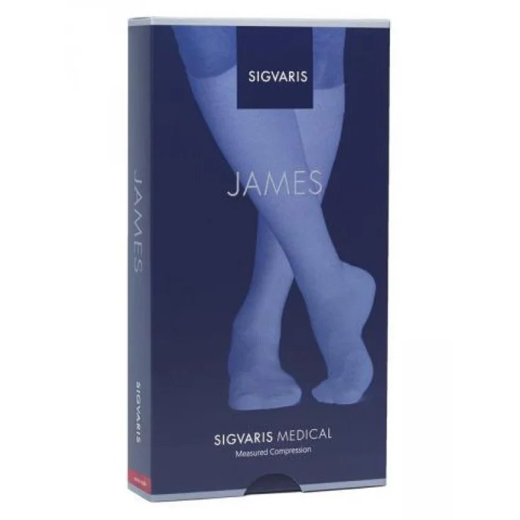 JAMES C2 Gambaletto + Punta Chiusa CYAN M Lungo Sigvaris