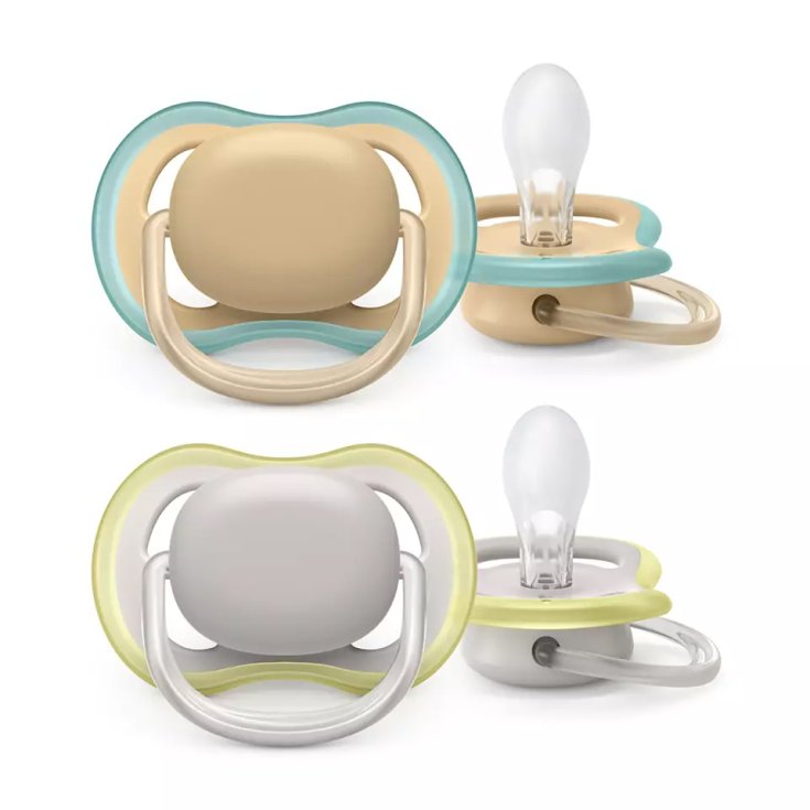 Succhietto Ultra Air 0-6m Non Decorato Neutro Avent 2 Pezzi