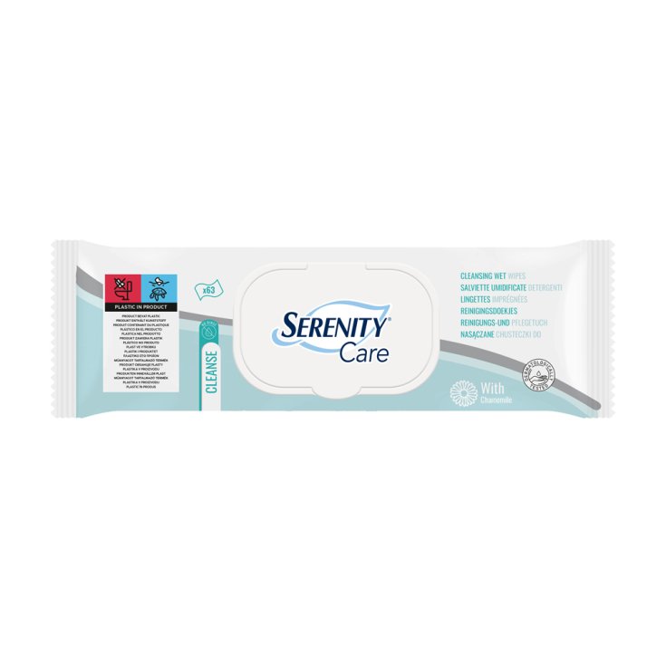 Serenity&reg; SkinCare Salviette Detergenti 63 Pezzi