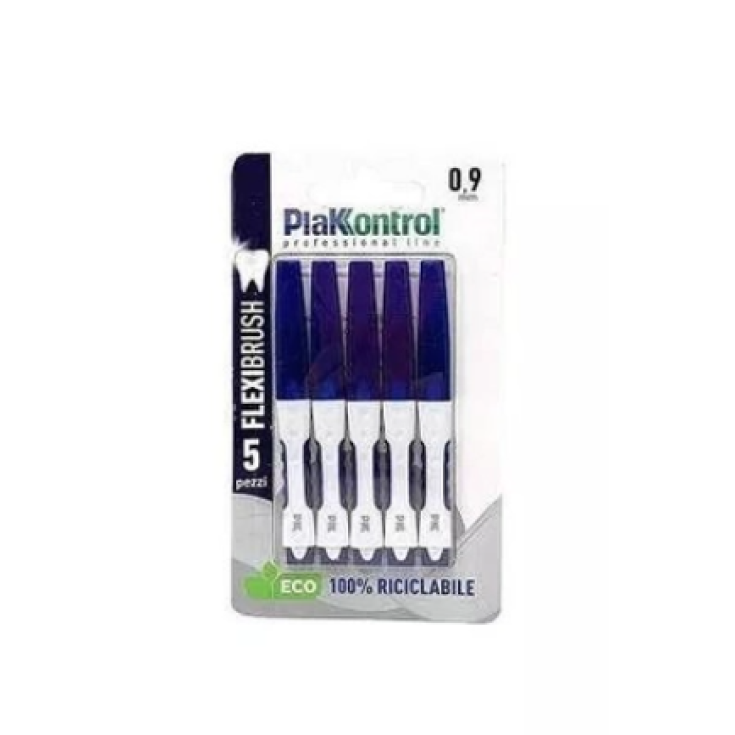 Flexi Brush 0,9 Blu Plakkontrol 5 Pezzi