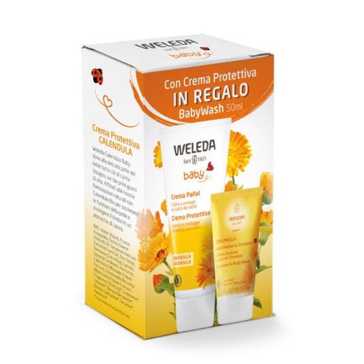 Special Pack Crema Protettiva + Babywash Calendula Weleda