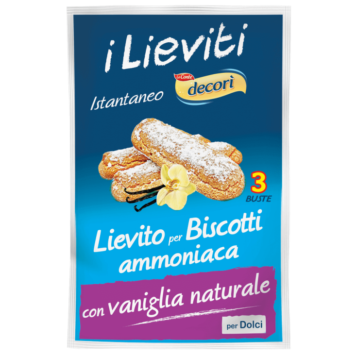 Decor&igrave; Lievito Biscotti Ammoniaca Ipafood 3x8g