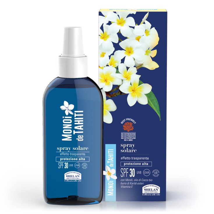 Monhoi De Tahiti Spray Solare Trasparente SPF30 Helan 150ml