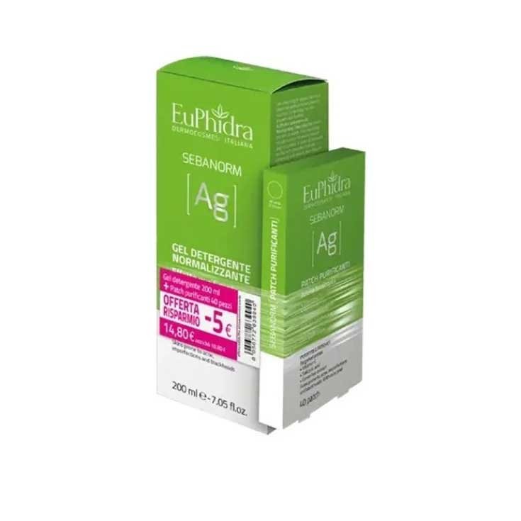 Sebanorm Ag Gel Detergente + Patch Purificanti Euphidra