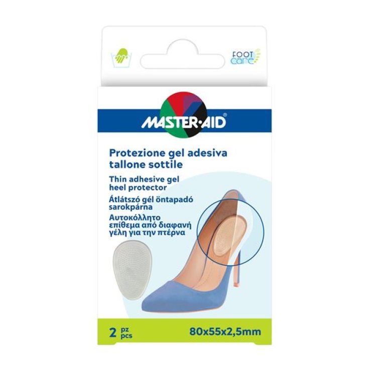 Protezione Gel Adesiva Tallone Sottile Master-Aid 2 Pezzi