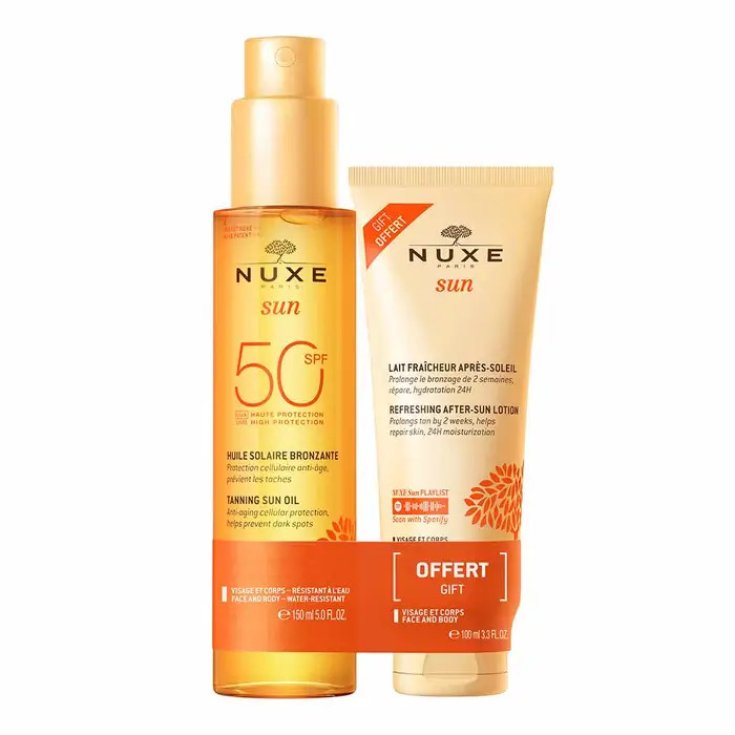 Nuxe Sun olio solare doposole SPF50+ protezione alta per il corpo