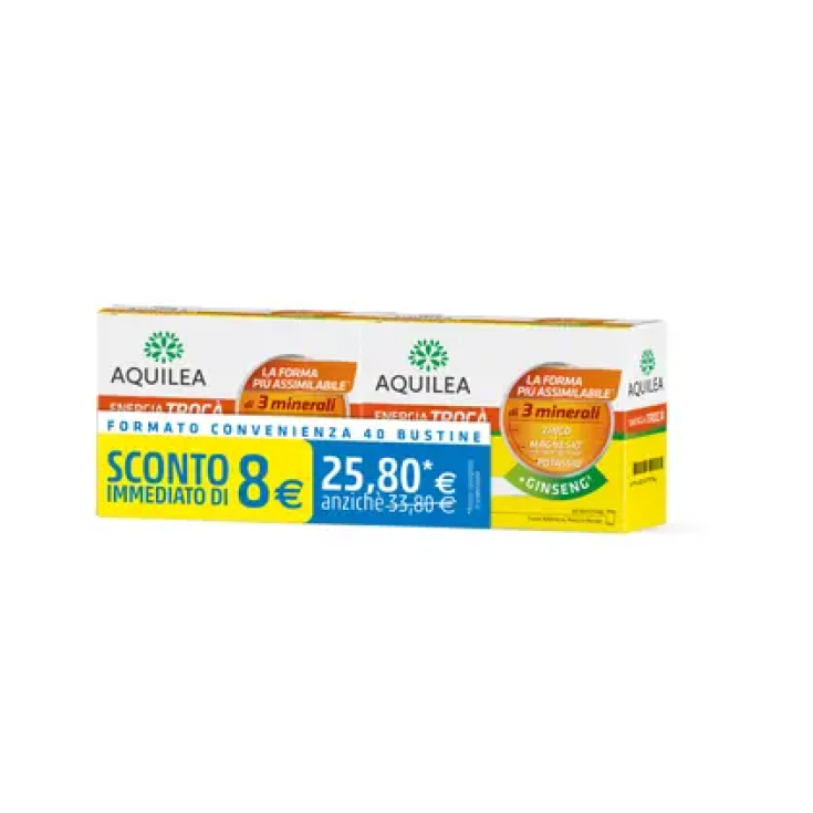 Energia Troc&agrave; + Ginseng Aquilea 2x20 Bustine Bipack
