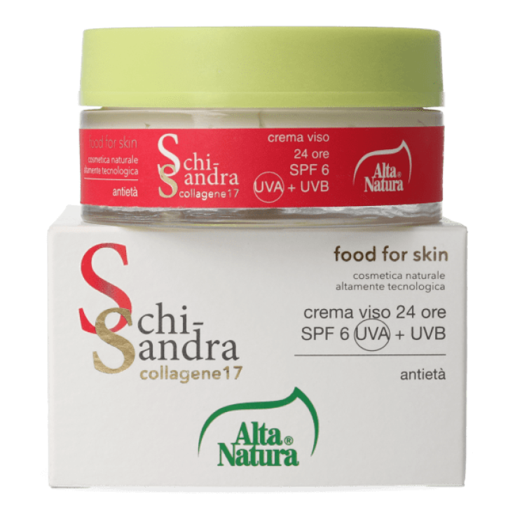 Schisandra Collagene 17 Crema Viso 24 Ore SPF6 Alta Natura 50ml