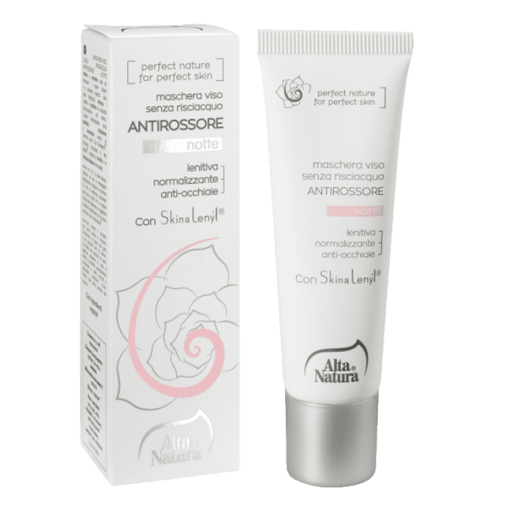 Maschera Viso Antirossore Notte Alta Natura 30ml
