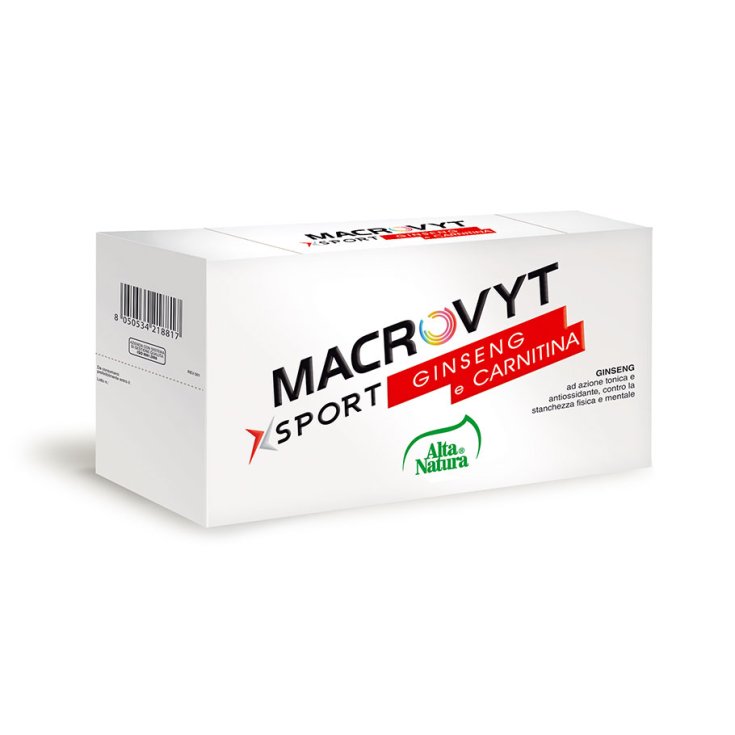 Macrovyt Sport Ginseng & Carnitina Alta Natura 10x10ml
