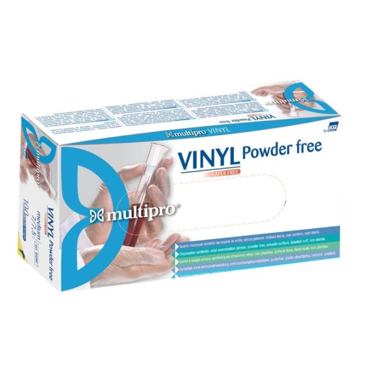 Vinyl Stretch Guanti in Vinile Senza Polvere&nbsp;Tg.XL Multipro 100 Pezzi
