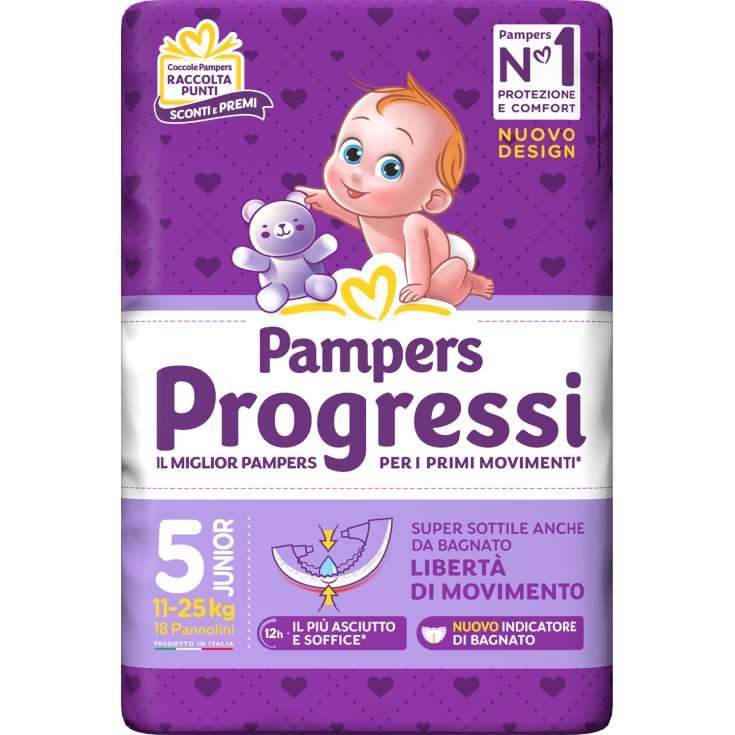 Pampers Progressi JUNIOR 18 Pezzi