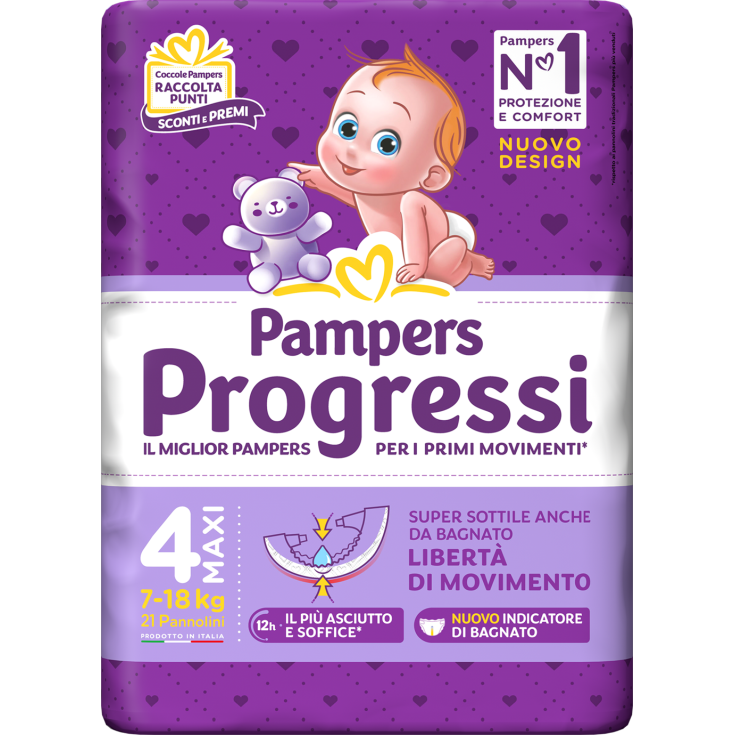 Pampers&nbsp;Progressi MAXI 21 Pezzi