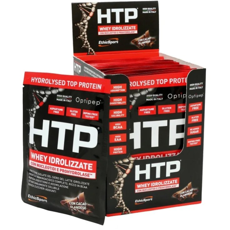 HTP&reg; Hydrolysed Top Protein - Cacao - EthicSport Box 12 buste 30g