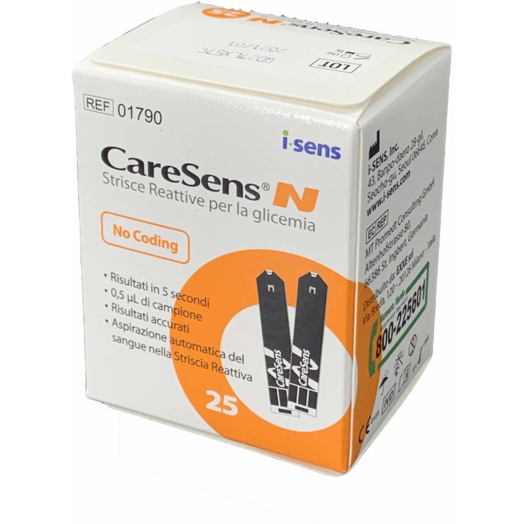 Caresens&reg; N Glicemia 25 Strisce