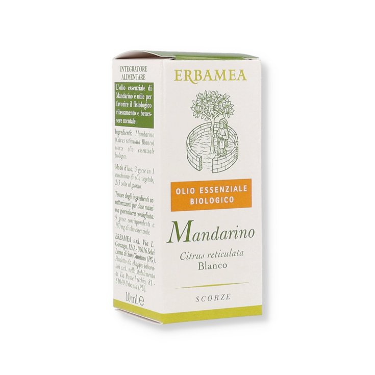 Mandarino Olio Essenziale Biologico Erbamea 10ml