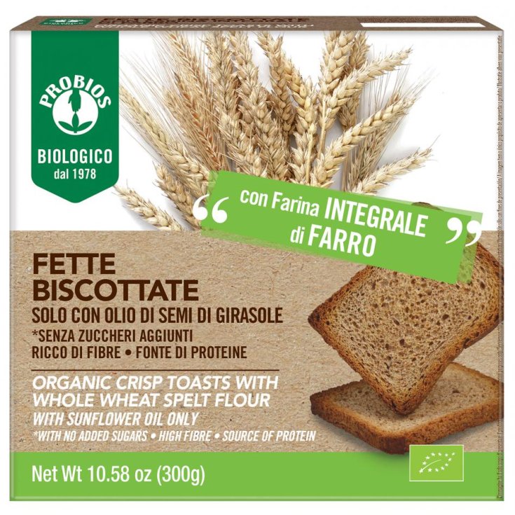 Fette Biscottate Con Farina Di Farro Integrale Probios 300g