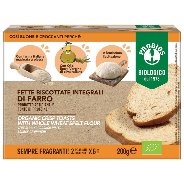 Fette Biscottate Integrali Di Farro Probios 200g