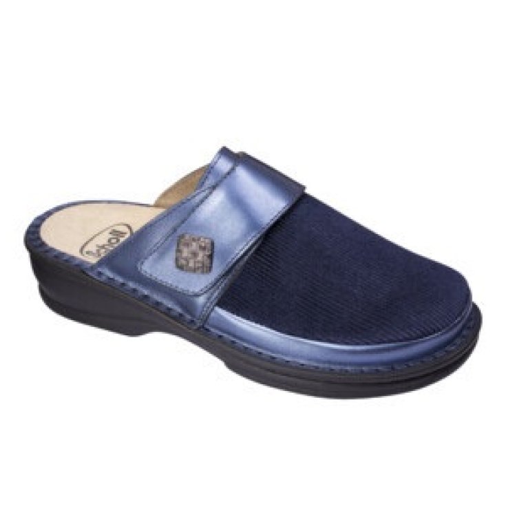 Ondina Pelle Scamosciata Blu Scuro 40 Scholl 1 Paio