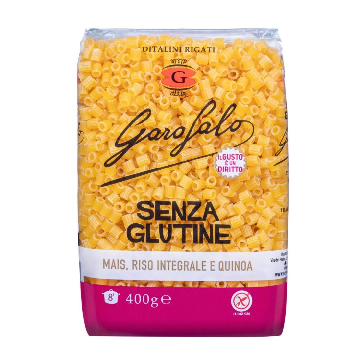 Ditalini Rigati&nbsp;Pasta di&nbsp;Mais Riso Integrale Quinoa Garofalo 400g
