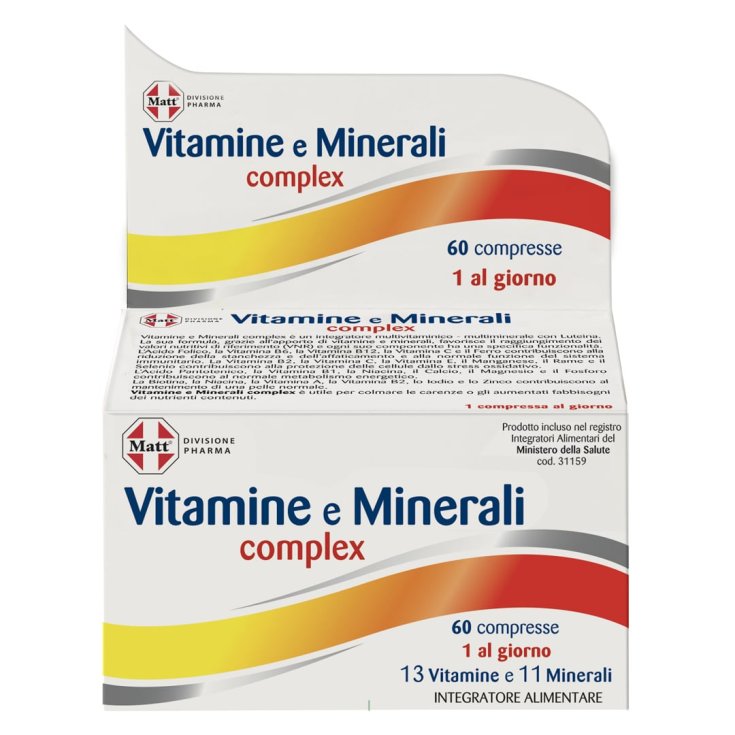 Matt&reg; Pharma Vitamine e Minerali complex A&D 60 Compresse