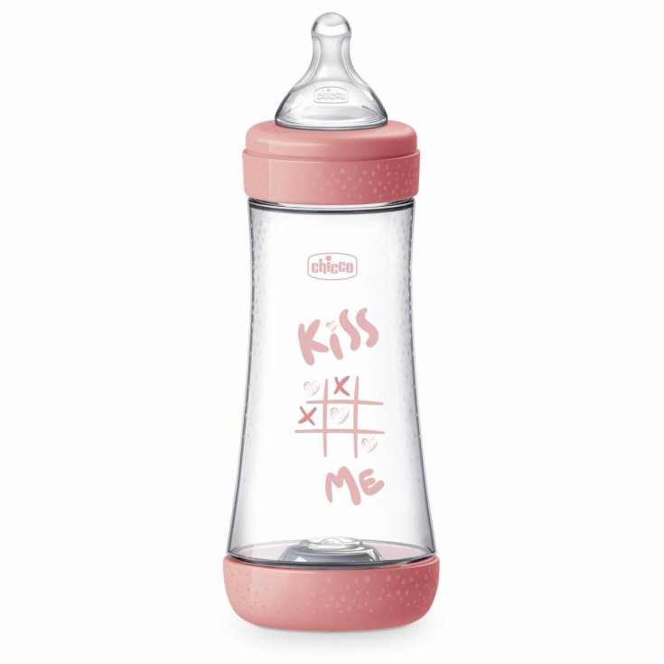 Perfect 5 Biberon 300ml Flusso Veloce Silicone Rosa Chicco&reg;