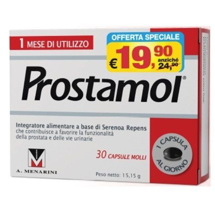 Prostamol Menarini 30 Capsule Molli Promo Prostamol Menarini 30 Capsule Molli Promo