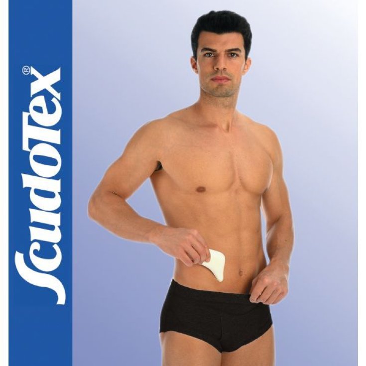 Cotton Slip Con Pelotte Vita Bassa Nero 6 Scudotex&reg;