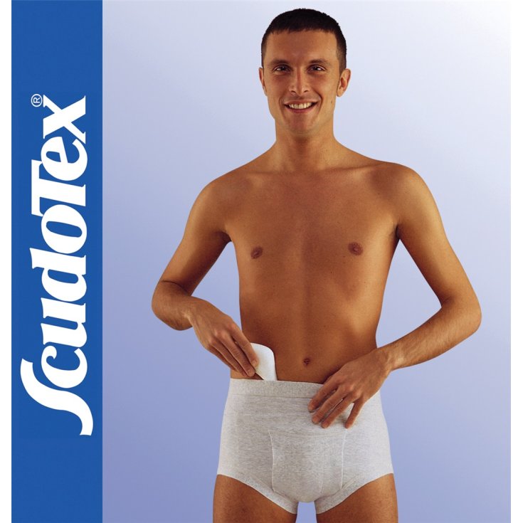 Cotton Slip Con Pelotte Vita Alta Grigio 6 Scudotex&reg;