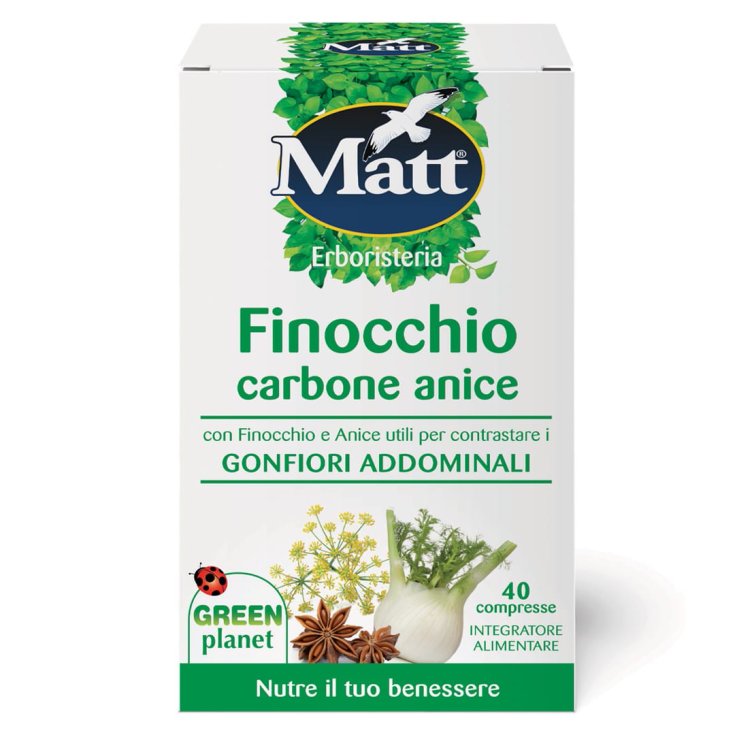 Matt&reg; Erboristeria Finocchio Carbone Anice A&D 40 Compresse