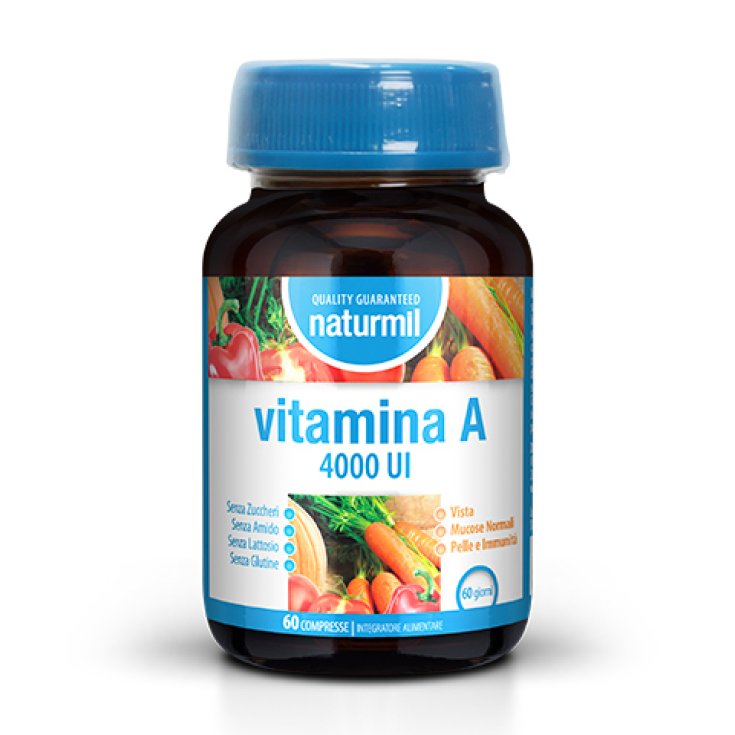 Naturmil Vitamina A 4000UI Dietmed 60 Compresse Naturmil Vitamina A 4000UI Dietmed 60 Compresse