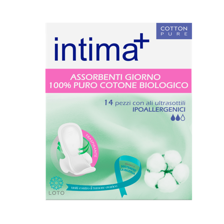 Intima+ Assorbenti Cotone Giorno Con Ali 14 Pezzi