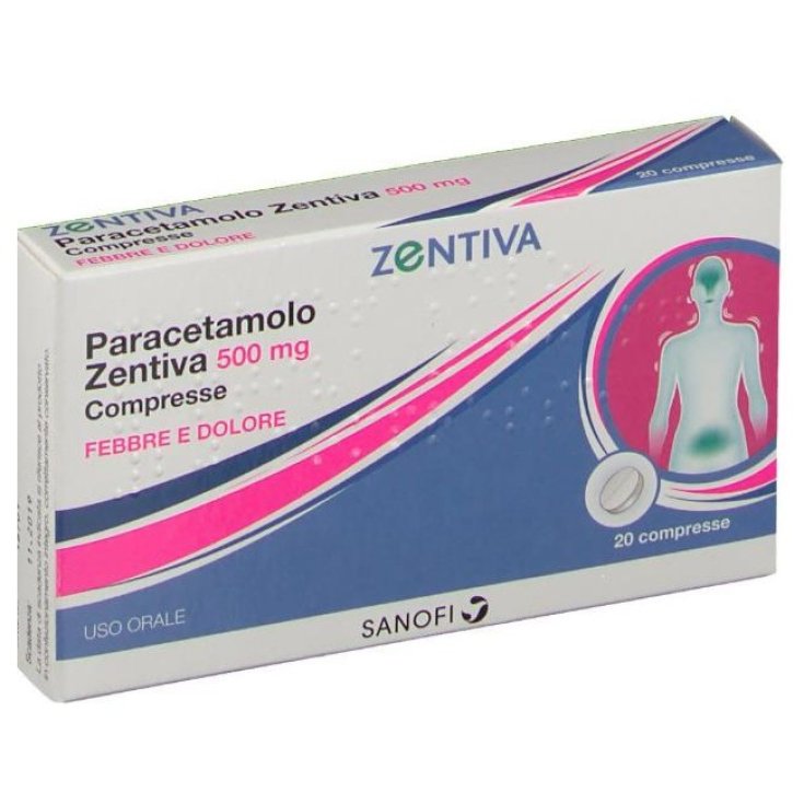 Paracetamolo Zentiva 20 Compresse 500mg