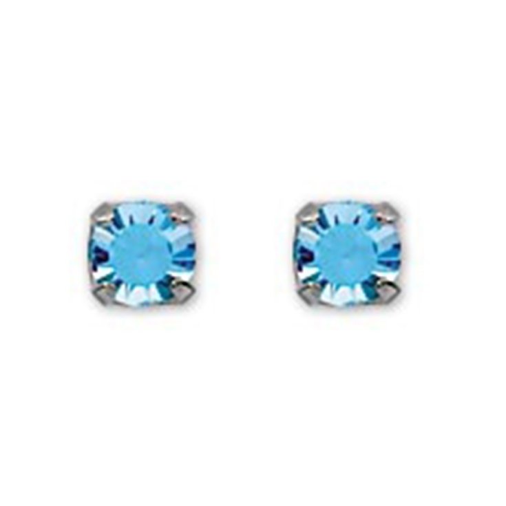 Orecchini da Foratura Inverness 173 Acquamarina Palladio 3mm