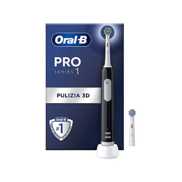 Pro Serie 1 Nero Spazzolino Elettrico + Ricambio Oral-B