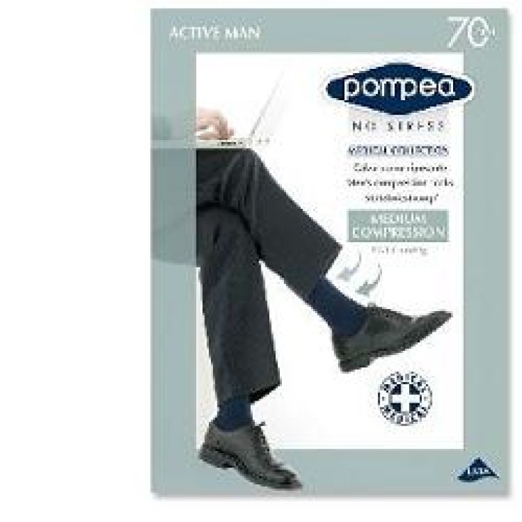 Calza Uomo 70 Active Man Blu Tg.3 Pompea