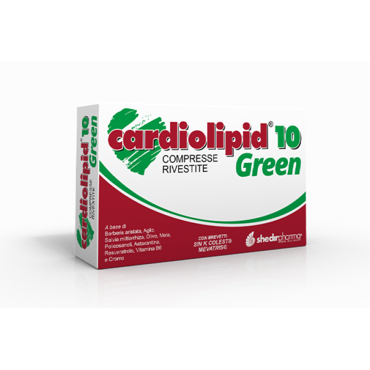 Cardiolipid&reg; 10 Green Shedir Pharma&reg; 30 Compresse Rivestite