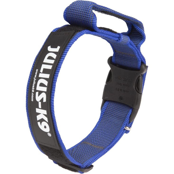 Collare con Maniglia Blu Tg.L 5 x 49-70cm Julius-K9