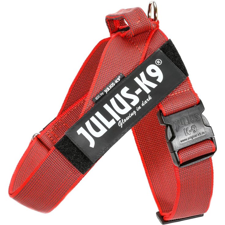 Pettorina IDC Color & Gray Belt Harnes Rosso&nbsp;Tg.L&nbsp;Julius-K9