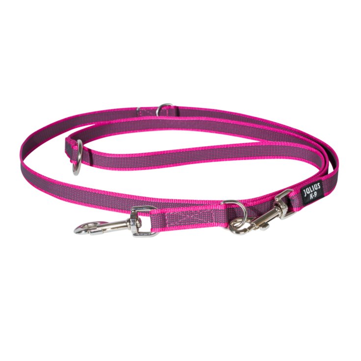 Guinzaglio da Addestramento Super-Grip Rosa 2cm x 2,2m Julis-K9