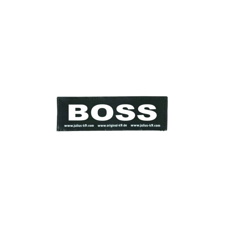 Etichetta in Velcro "Boss" Tg.S 11x3cm Julius-K9
